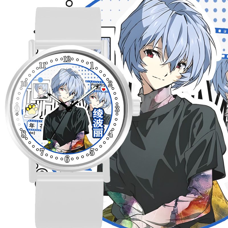 Evangelion Anime Merchandise - Relógio de Pulso Criativo Unissex de