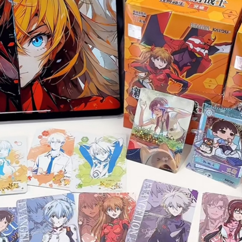 Evangelion Anime Merchandise - Cartas Colecionáveis Autênticas da Nova Série