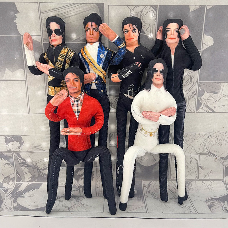 Anime Merchandise Plush Toys - Boneco de Pelúcia Articulado Michael Jackson:
