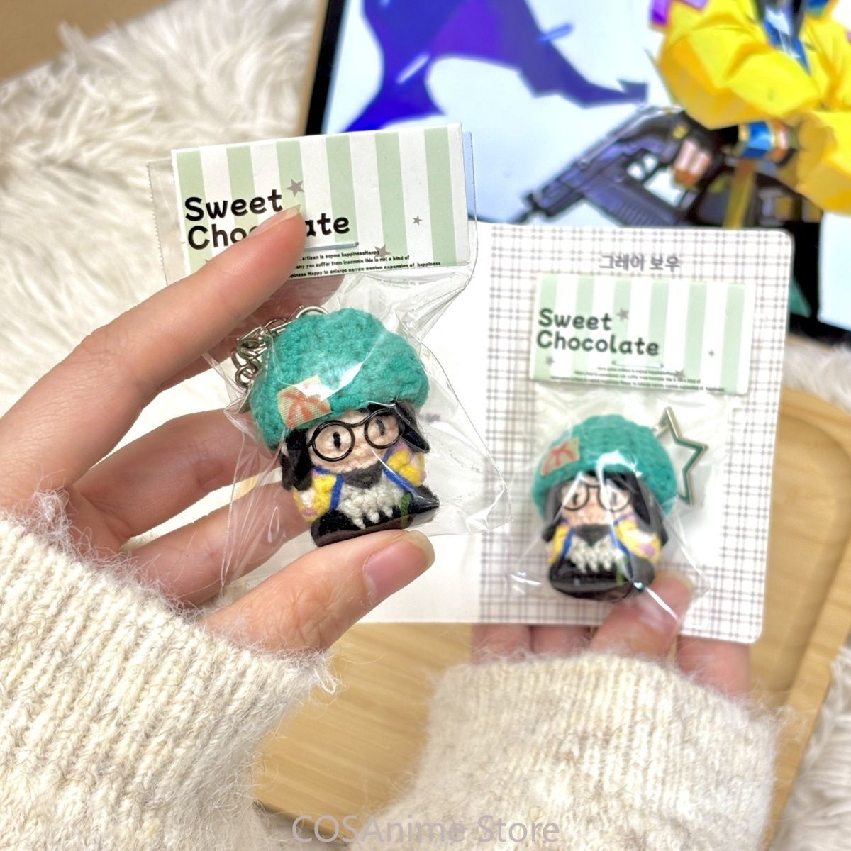 Anime Merchandise Plush Toys - VALORANT Killjoy Game Cosplay Mini Pelúcia