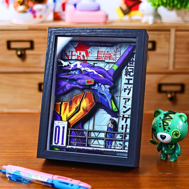 Criativo eva 3d pintura de pap - Evangelion Anime Merchandise avaliação e preço