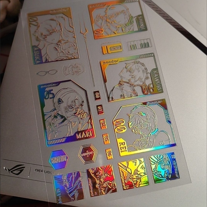 Adesivo laser eva shinji rei a - Evangelion Anime Merchandise avaliação e preço